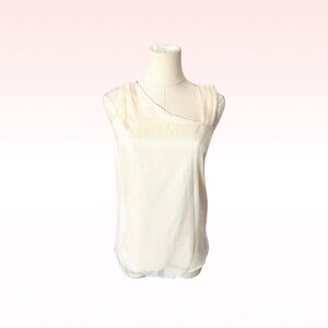 ALICE + OLIVIA Ivory Silk Blouse (Sz XS)